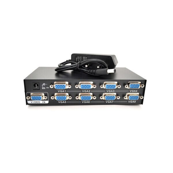 

Активный сплиттер VGA сигнала KV-FJ2508S 150MHz 8 Port, DC5V - 2A