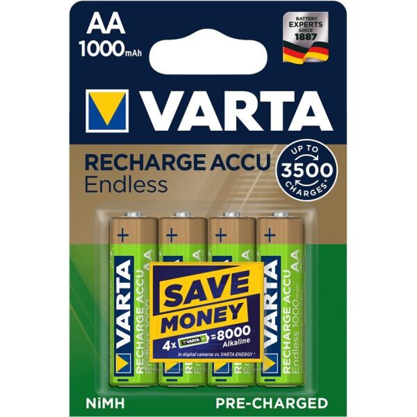 

Аккумулятор VARTA RECHARGEABLE ACCU ENDLESS AA 1000mAh BLI 4 NI-MH