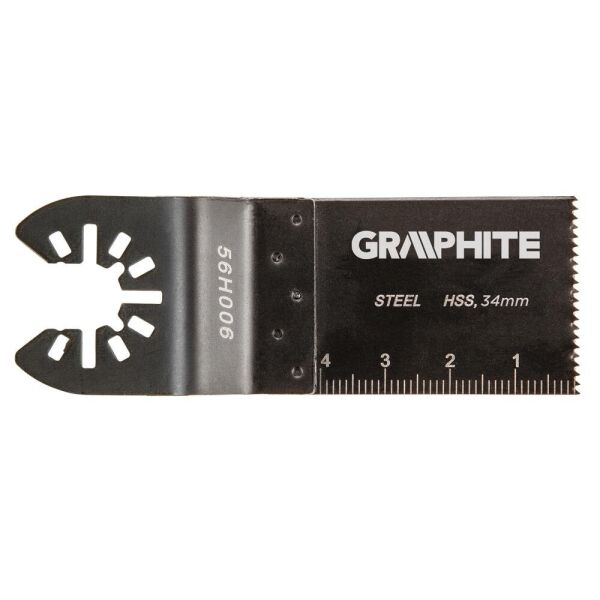 

Полотно GRAPHITE плоское к многофункц. инструменту, HSS по металлу, 34 мм