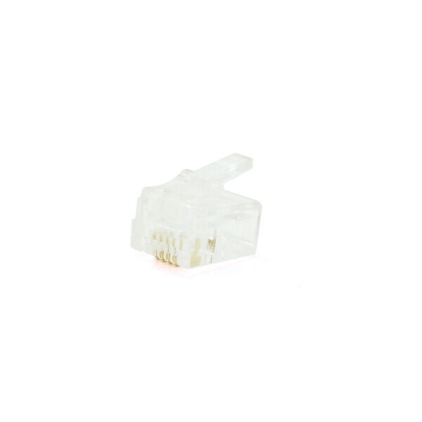 

Коннектор PiPo RJ-11 6P4C UTP Cat-3 (100 шт - уп.) Q10