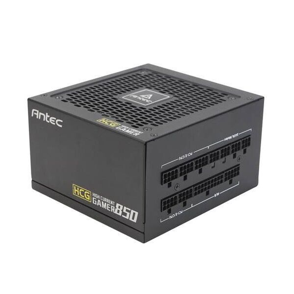 

Блок питания Antec HCG850 Gold (850W) 80+ GOLD, aPFC, 12см,24+8,10*SATA,6*PCIe,+5,модульный