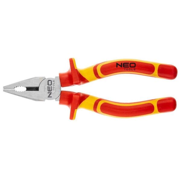 

Neo Tools Плоскогубцы 180 мм, 1000 В, CrV, полированные