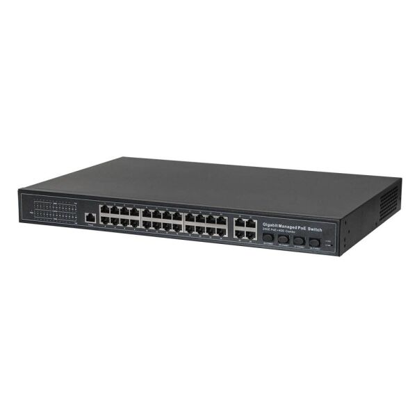 

Управляемый гигабит POE коммутатор 33-портовый HongRui HR901-AFGM-2444S
