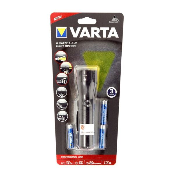 

Фонарь VARTA 3W LED High Optics Light 3AAA