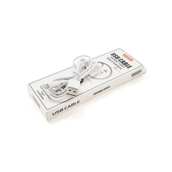

Кабель iKAKU KSC-060 SUCHANG charging data cable series for iphone, White, длина 1м, 2,4А, BOX