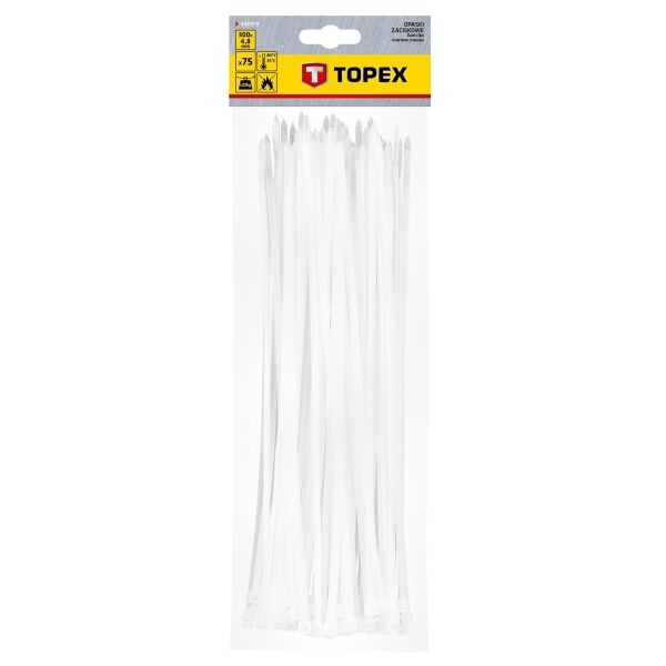 

Хомуты TOPEX 4,8 x 300 мм, 75 шт.