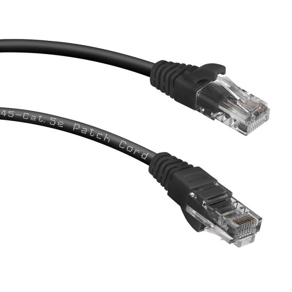 

Патч-корд литой RITAR, CCA, UTP, RJ45, Cat.5e, 1m, черный Q500