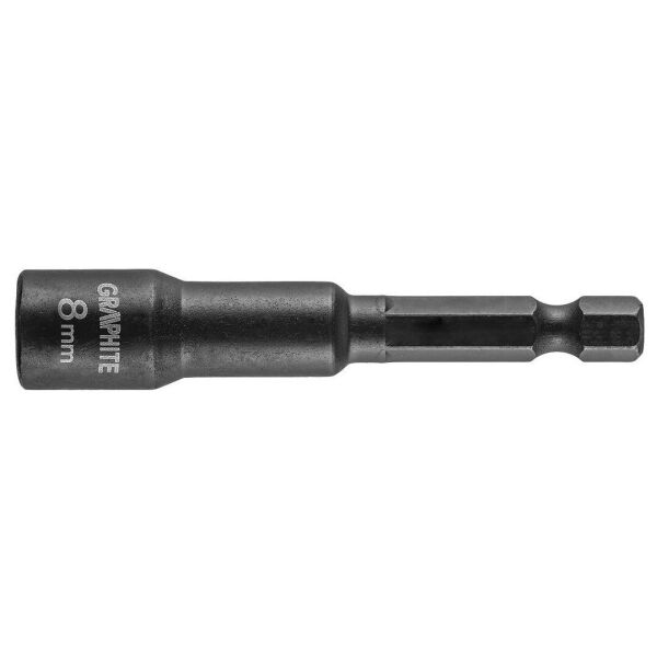 

Головка торцевая Graphite 56H551 ударная с магнитом, 8 мм, сталь S2