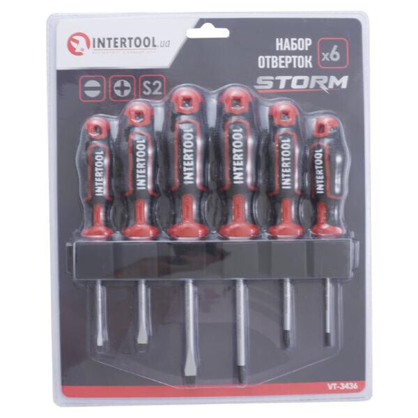 

Набор отверток Intertool - Storm (6 шт.)(VT-3436)