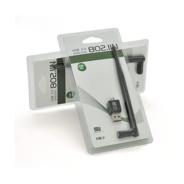 

Беспроводной сетевой адаптер с антенной 5DBI Wi-Fi-USB Merlion LV-UW02-5DB