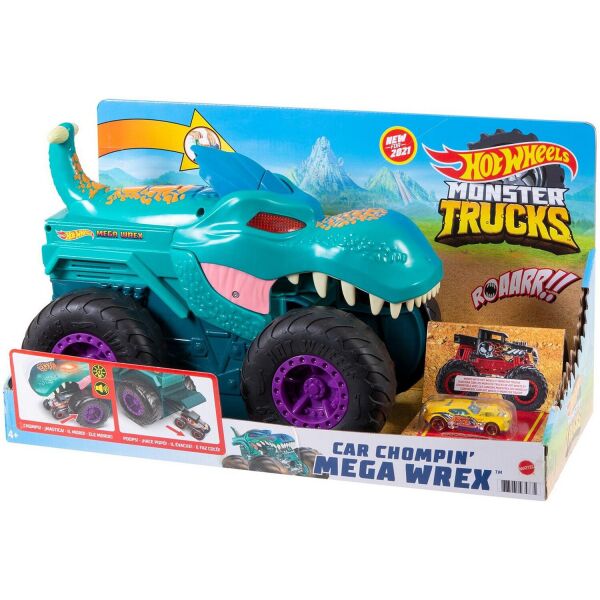 

Увеличенная машинка "Хищный Мега Рекс" серии "Monster Trucks" Hot Wheels GYL13 (2000904650576)