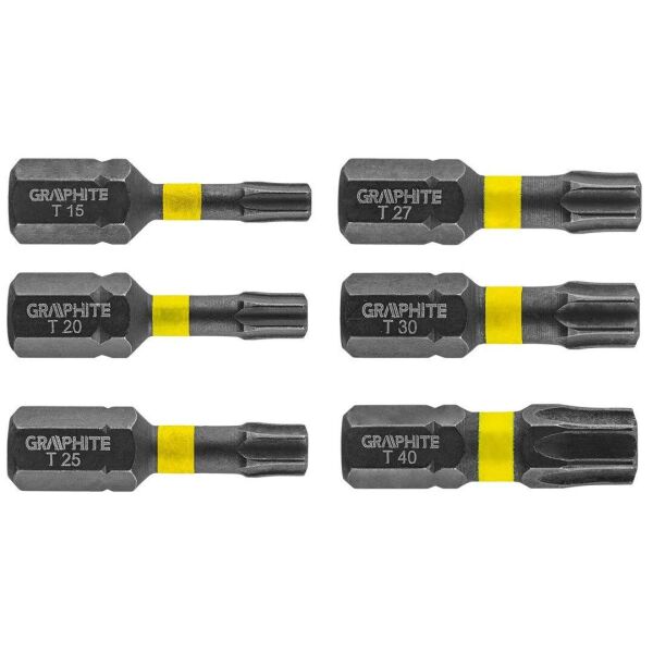 

Биты ударные Graphite 56H541 TX10/15/20/25/30/40 x 25 мм, 6 шт.