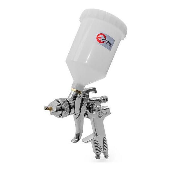 

Пневмопистолет лакокрасочный HVLP Intertool - верхний бак 600 мл x 1,3 мм(PT-0106)