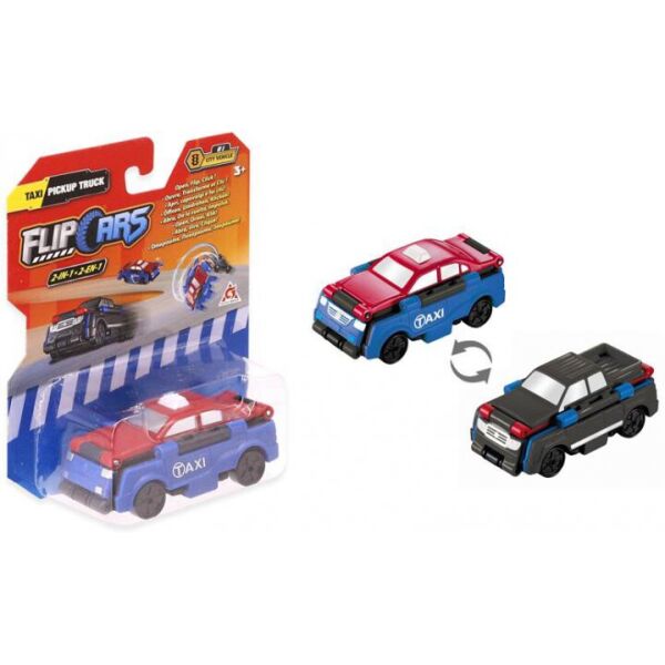 

Машинка-трансформер Flip Cars 2 в 1 Міський транспорт, Таксі і Пікап EU463875-09 (6911400389395)