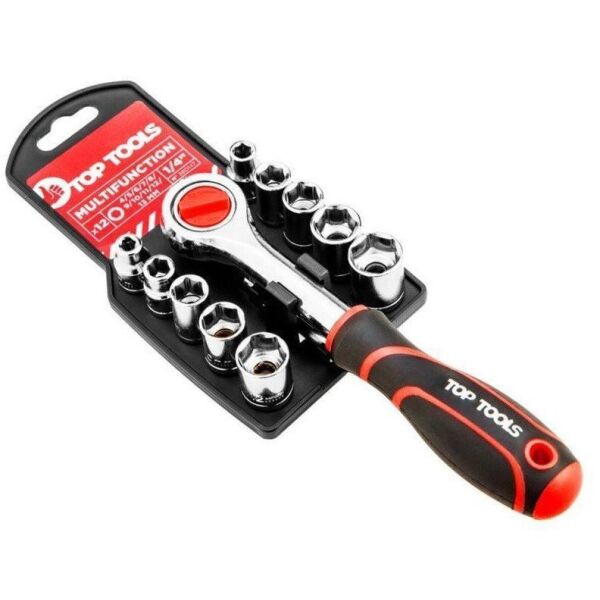 

Набор торцевых ключей Top Tools 1/4” 12 шт.