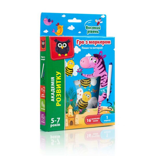 

Пиши та витирай VLADI TOYS Зебра Високий рівень VT5010-06 (2000902415931)