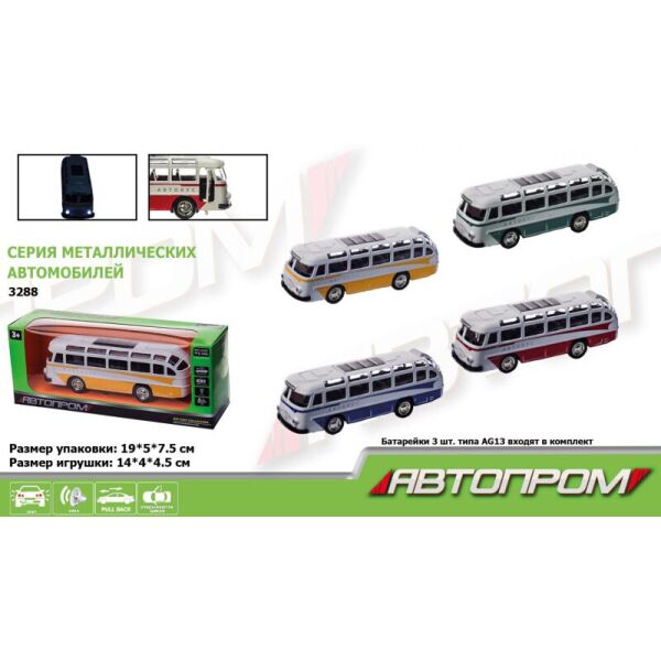 

Автобус металл 3288 "АВТОПРОМ", 1:32-36, свет, звук (2000904627271)