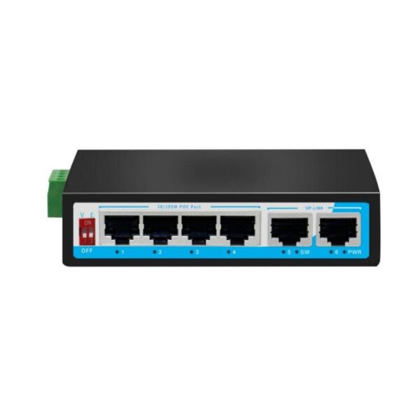 

POE комутатор 6-ти портовый индустр. HongRui HR500-AF-42