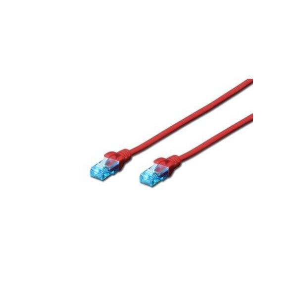 

Патч-корд DIGITUS CCA CAT 5e UTP, 0.5м, AWG 26/7, PVC, красний