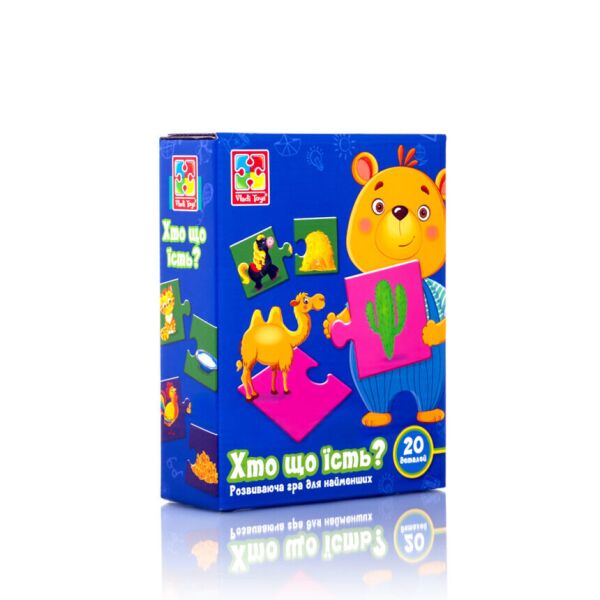 

Гра розвиваюча VLADI TOYS Хто що їсть VT1804-25 (4820195059654)