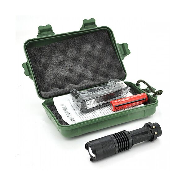 

Фонарик ручной XINSITE SK-68 Zoom Алюминий 18650 ЗУ Вlack