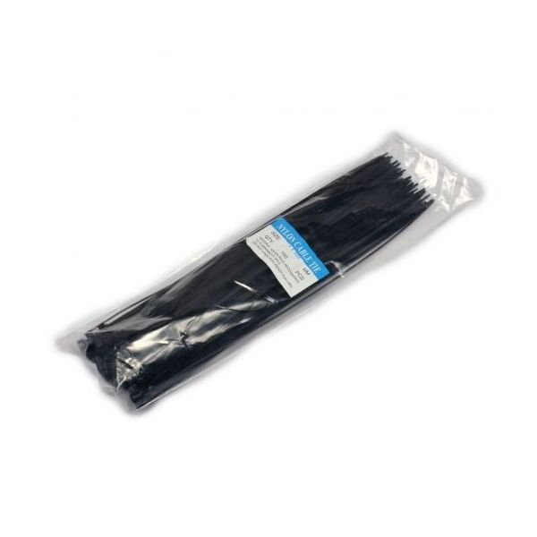 

Стяжка 300 х4.0 мм, черная,100 шт.