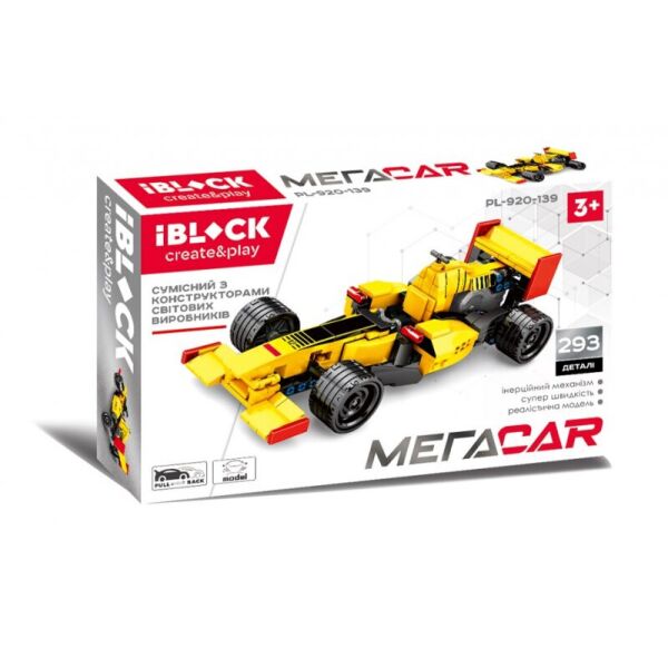 

Конструктор МЕГАCAR PL-920-139 293 дет от 3-х лет (2020080000170)