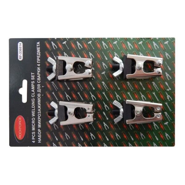 

Комплект зажимов для сварочных работ, 4 пр. на упаковке, RF-336814 ROCKFORCE