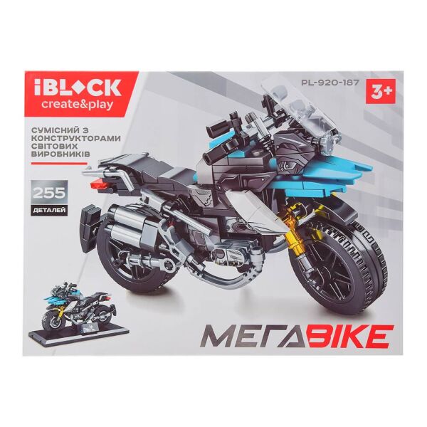 

Конструктор IBLOCK PL-920-187 255дет., МЕГАBIKE (2000904598427)