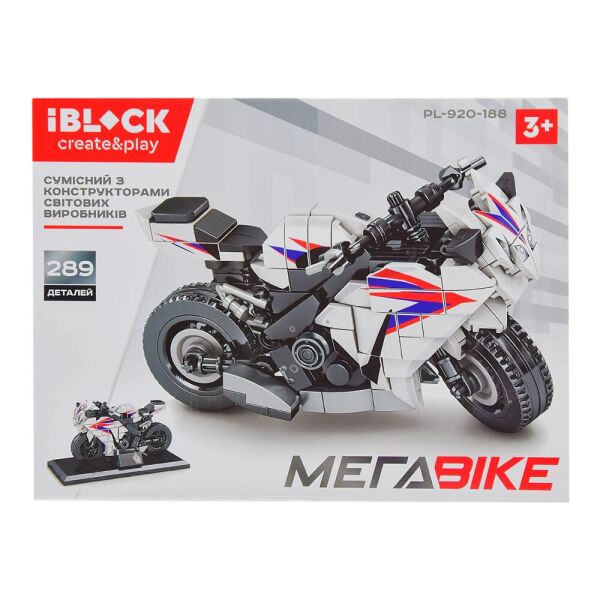 

Конструктор IBLOCK PL-920-188 МЕГАBIKE, 289дет (2000904598434)
