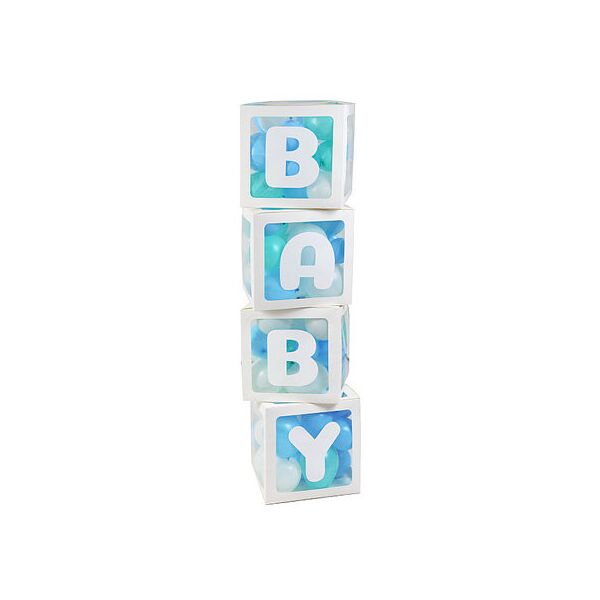 

Кубики BABY с мятнымы, белыми и голубыми шариками 78019