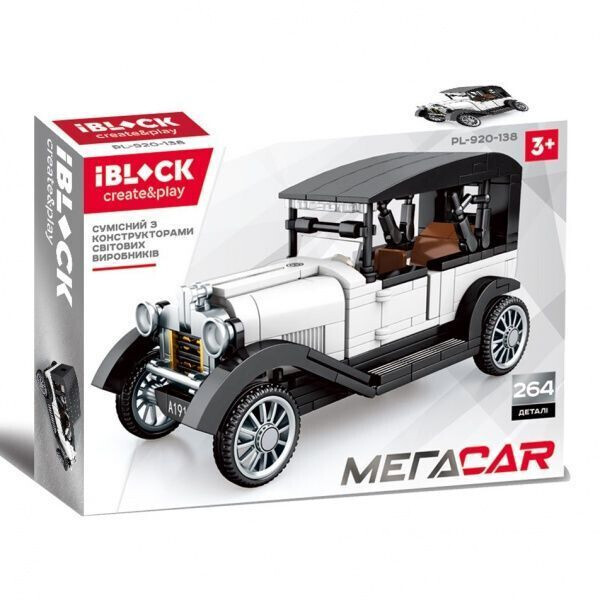 

Конструктор МЕГАCAR PL-920-138 4 вида мікс 264 дет від 3-х років (2020080000095)