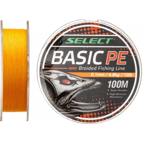 

Шнур Select Basic PE (оранж.) 100м 0.12м 5,6кг/12lb (1870-27-54)