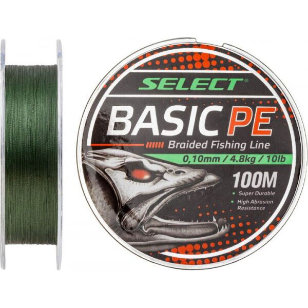

Шнур Select Basic PE (темн-зел.) 100м 0.10мм 4,8кг/10lb (1870-27-60)