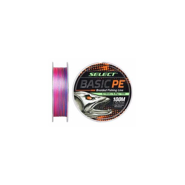 

Шнур Select Basic PE (разноцв.) 100м 0.10мм 4,8кг/10lb (1870-30-79)