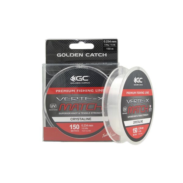 

Леска GC Verte-X Match CRL 150м/0.261мм 7.8кг/17.2lb (4039005)