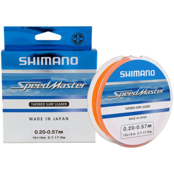 

Шоклидер Shimano Speedmaster Tapered Surf Leader 10X15m 0.26-0.57mm 4.6-17.0kg (2266-75-63)