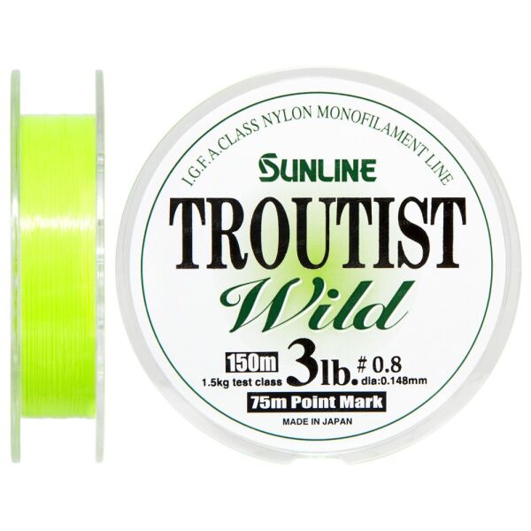 

Леска Sunline Troutist Wild 150м #0,8/0,148мм 1,5кг/3lb (1658-44-16)