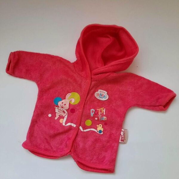 

Халатик Zapf Creation малиновый одежда для куклы 35 см Baby Born