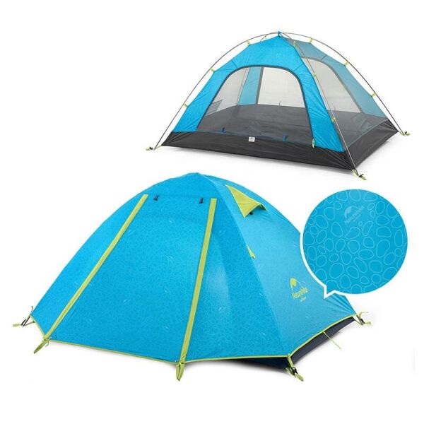 

Палатка Naturehike P-Series 3 NH18Z033-P трёхместная синий
