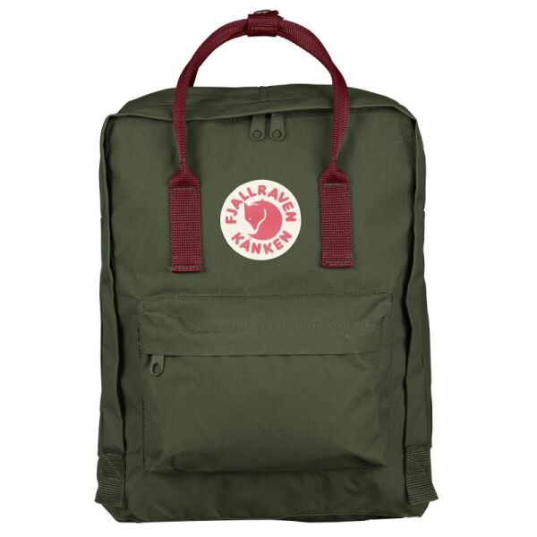 

Рюкзак Fjallraven Kanken Classic Forest Green-Ox Red (50231)
