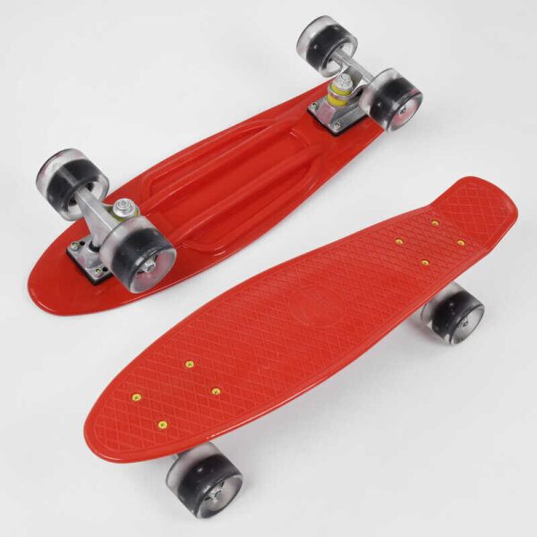 

Скейт Пенни борд Best Board со светящимися PU колёсами Red (99981)