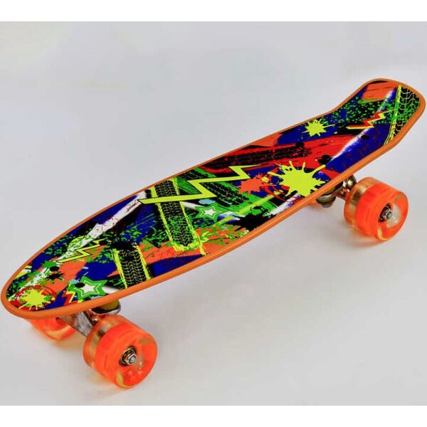 

Скейт Пенни борд Best Board со светящимися PU колёсами Abstraction (74495)