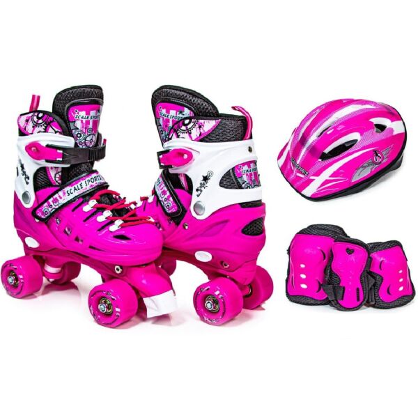 

Комплект квадов с защитой Scale Sport. Pink (размер 34-37) 207697133