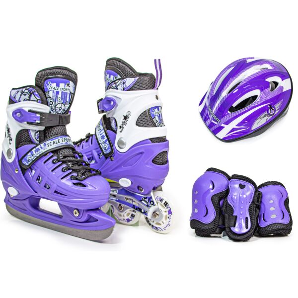 

Комплект ролики-коньки с защитой 2in1 Scale Sport. Violet (размер 34-37) 667501443