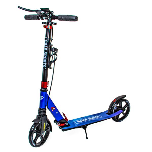 

Двухколесный самокат Scale Sports SS-08. Blue (ручной тормоз, Led-фонарик) SS-08-3