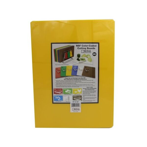 

Доска пластиковая для нарезки 375×500мм желтая