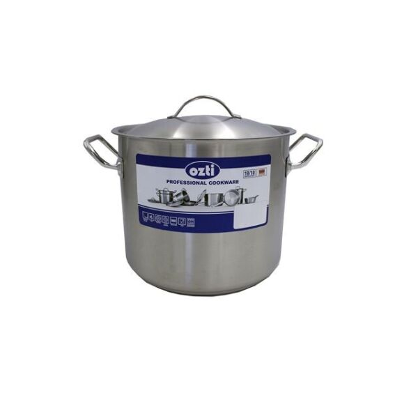 

Кастрюля нержавеющая 17л с крышкой Ozti