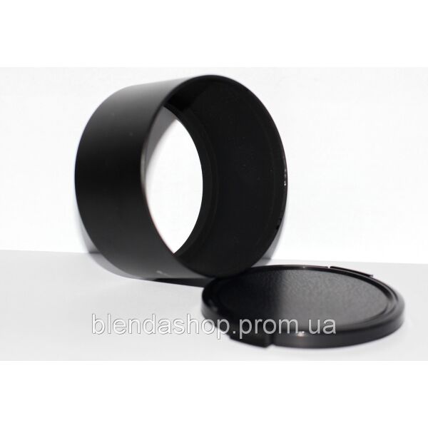 Универсальная длиннофокусная металлическая бленда 62 мм с крышкой