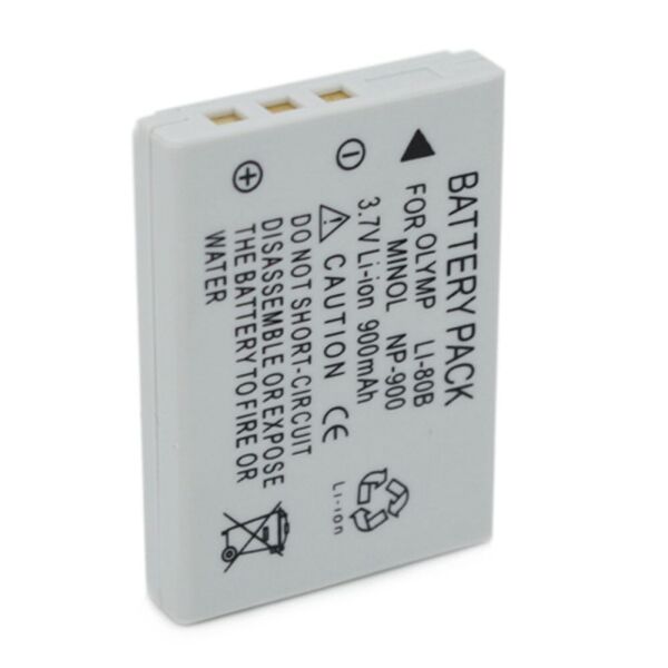 

Аккумулятор NP-900 (LI-80B) для фотоаппаратов KONICA MINOLTA DiMAGE E40, E50 - аналог